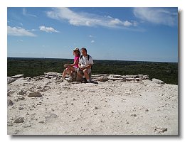 2005 01 22 2 Coba top of pyramid